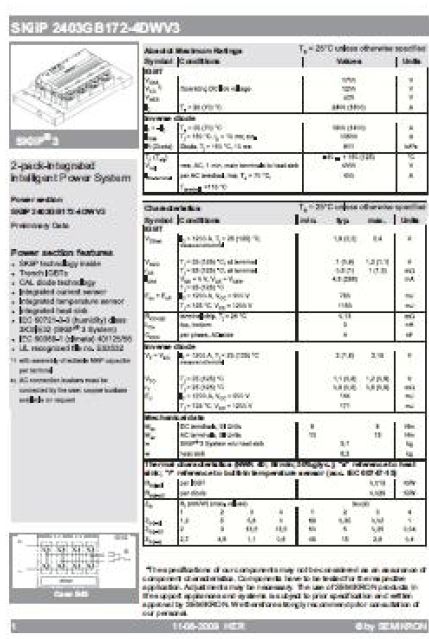 SKiiP 模塊的基本數(shù)據(jù)表結(jié)構(gòu)圖